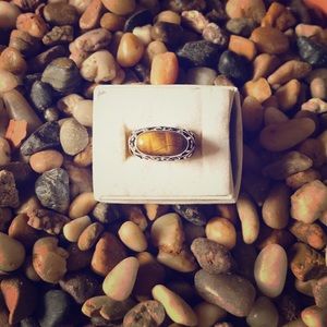 Sterling Silver Tigers Eye Ring